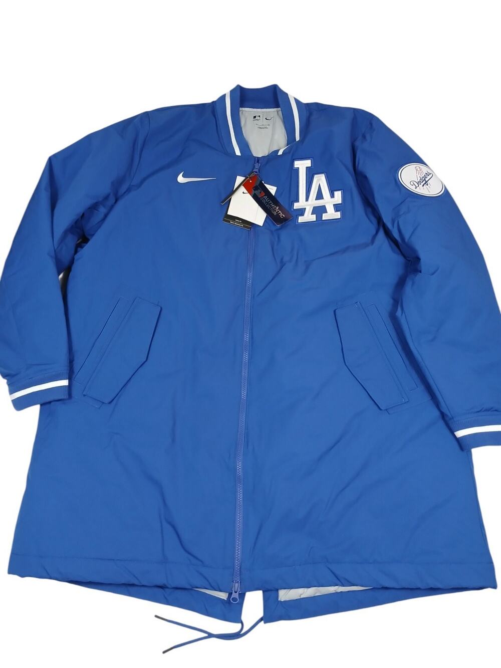 NIKE Los Angeles Dodgers MLB Royal Dugout Jacket Mens SZ XL Blue Ohtani